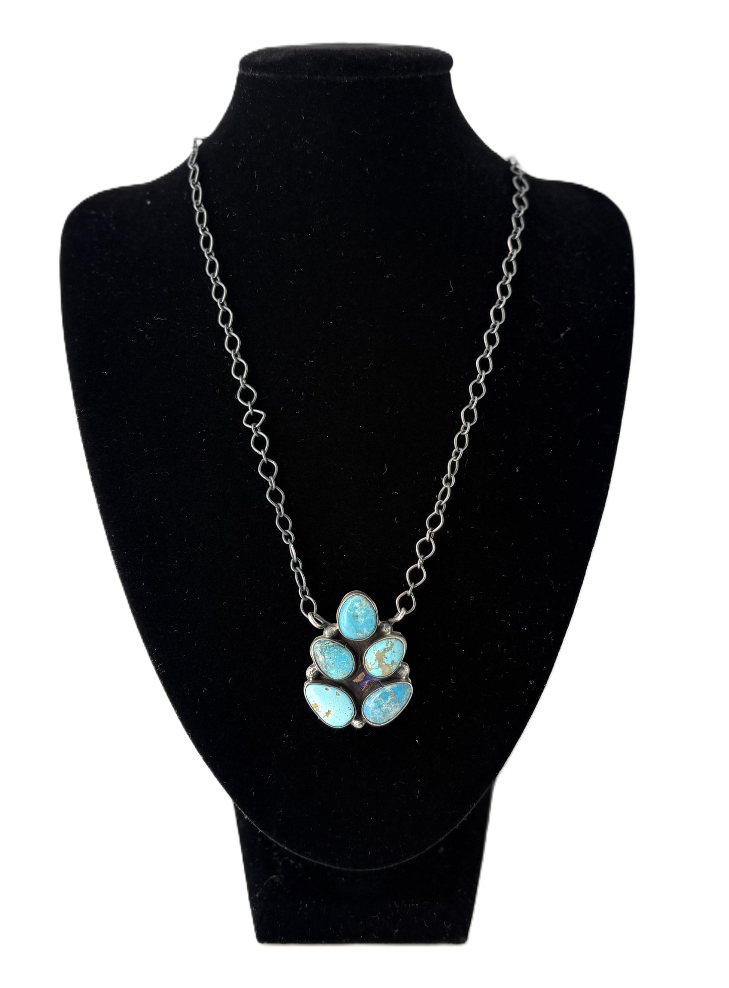 5 Stone Turquoise Necklace