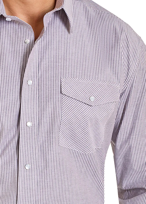 Panhandle Slim Pin Stripe Long Sleeve Button Shirt