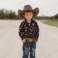 Shea Baby Boy's Yeehaw Long Sleeve Pearl Snap Shirt