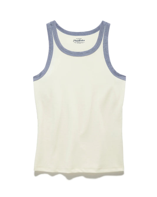 Flag & Anthem Kelley Tank in Cream/Navy