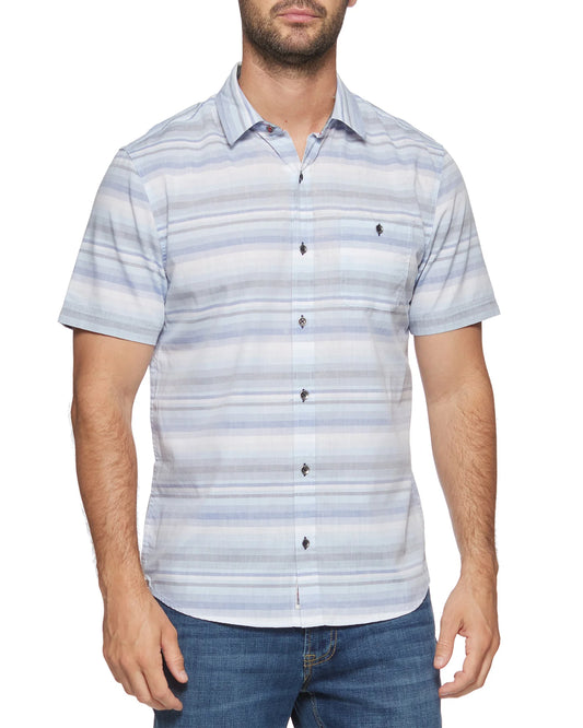 Flag & Anthem Men's Riverton Striped Vintage Soft Stretch Shirt