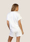 Dylan Short Sleeve Half Zip in White
