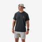 Burlebo Duck Wild Short Sleeve Tee in Heather Black