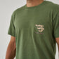 Burlebo Mallard Camo Dog Tee in Heather Olive