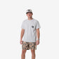 Burlebo Texas Camo Flying B Logo Tee in Heather Ash Grey