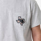 Burlebo Texas Camo Flying B Logo Tee in Heather Ash Grey
