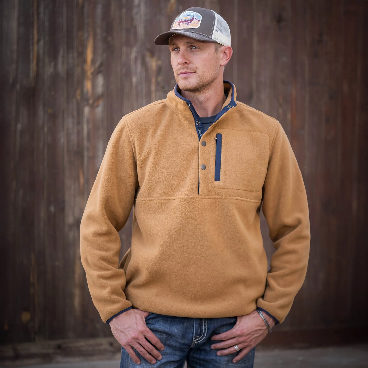 STS Ranchwear Men's Wren Camel Pullover