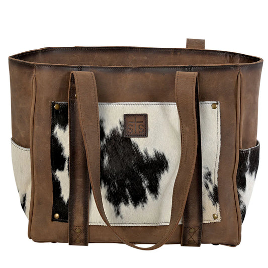 STS Ranchwear Cowhide Trinity Tote Bag
