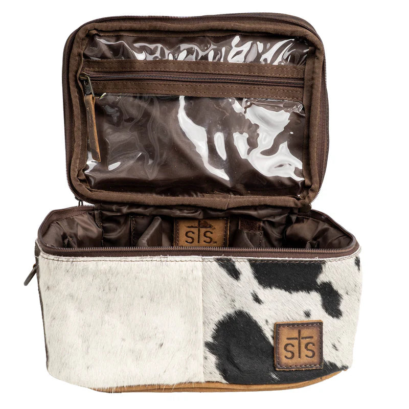STS Ranchwear Cowhide Glamour Makeup Organizer