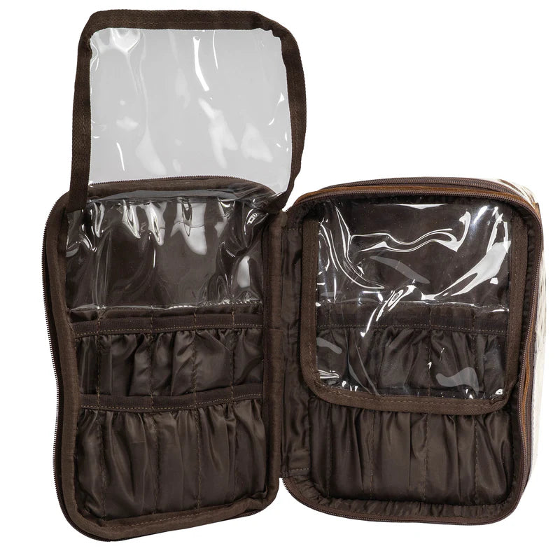 STS Ranchwear Cowhide Glamour Makeup Organizer