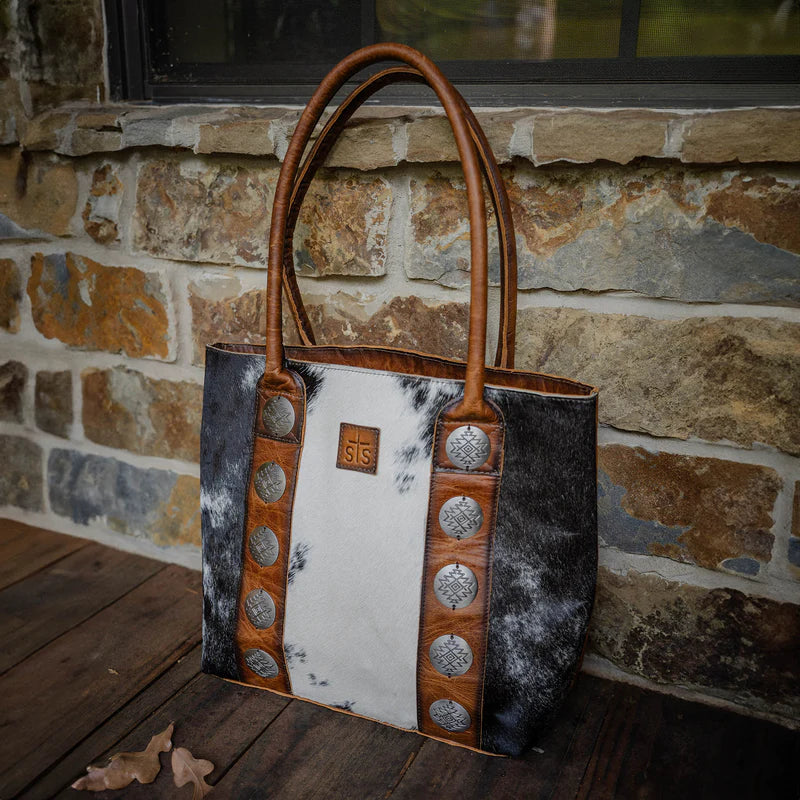 STS Ranchwear Vaquero Cowhide Tote