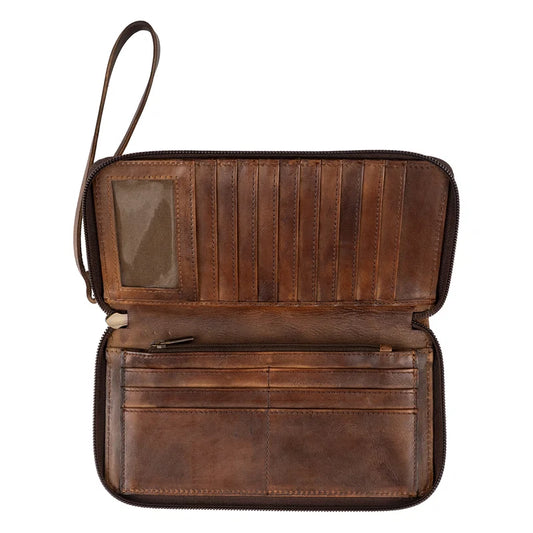 STS Ranchwear Bandera Chocolate Berkley Bifold Wallet