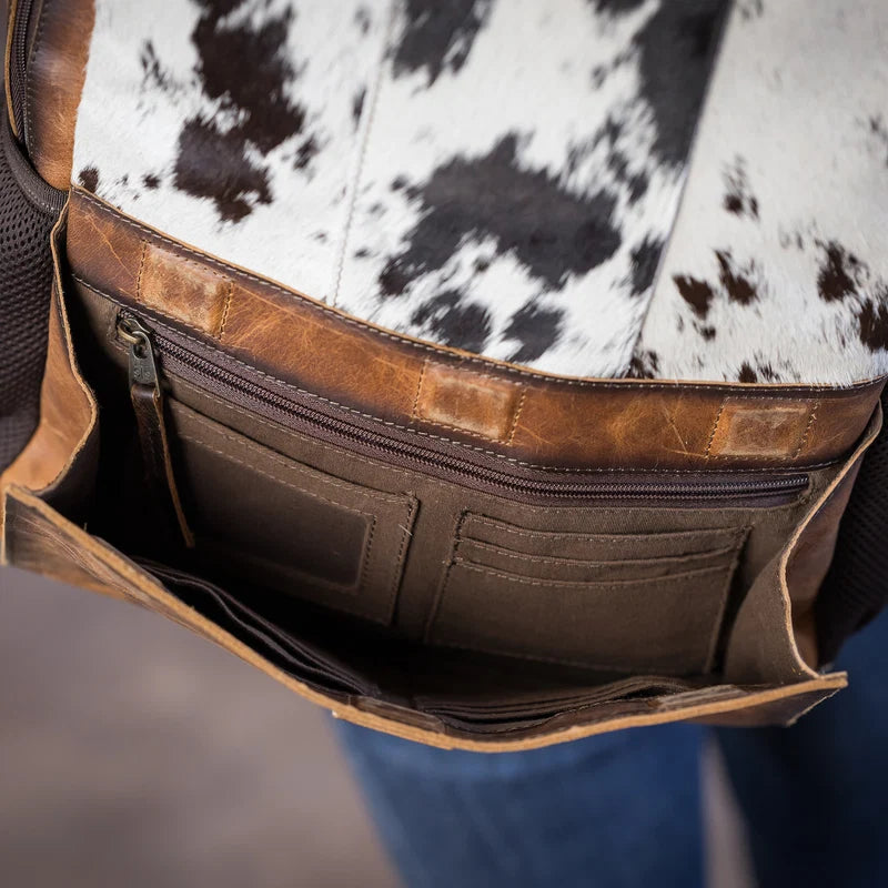 Burlebo Guadalupe Cowhide Valley Backpack