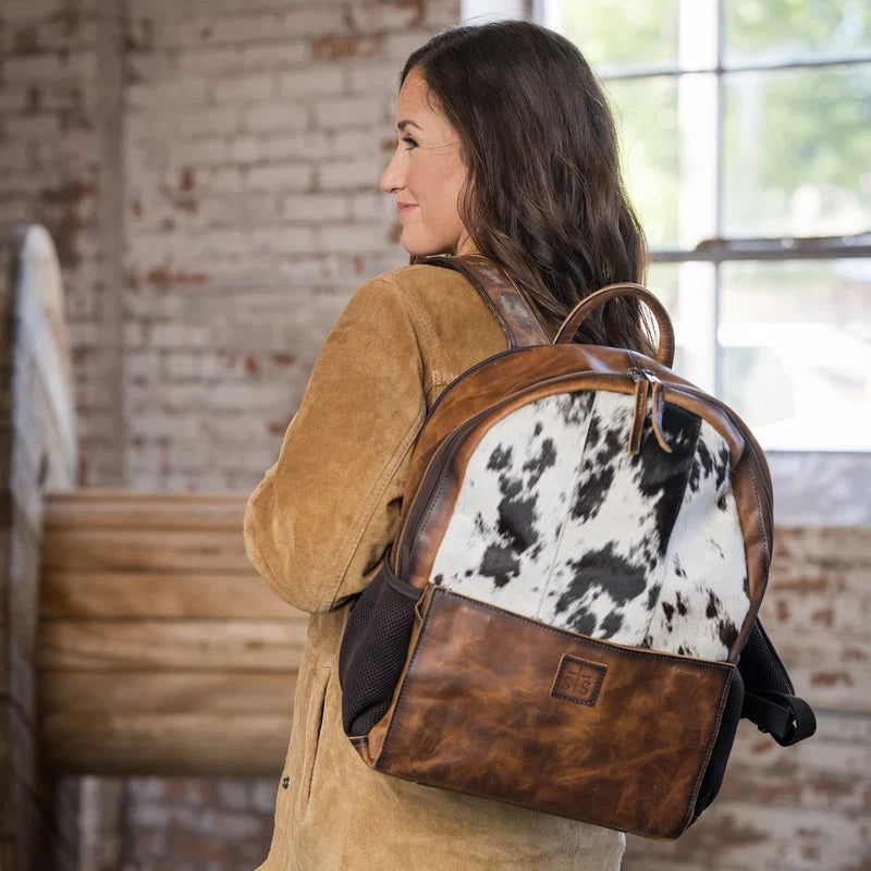 Burlebo Guadalupe Cowhide Valley Backpack