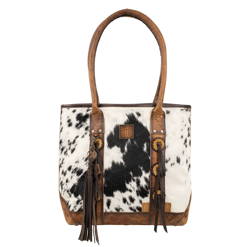 STS Ranchwear Guadalupe Cowhide Palomino Tote