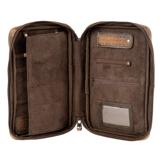 STS Ranchwear Cowhide Squash Jewelry Case