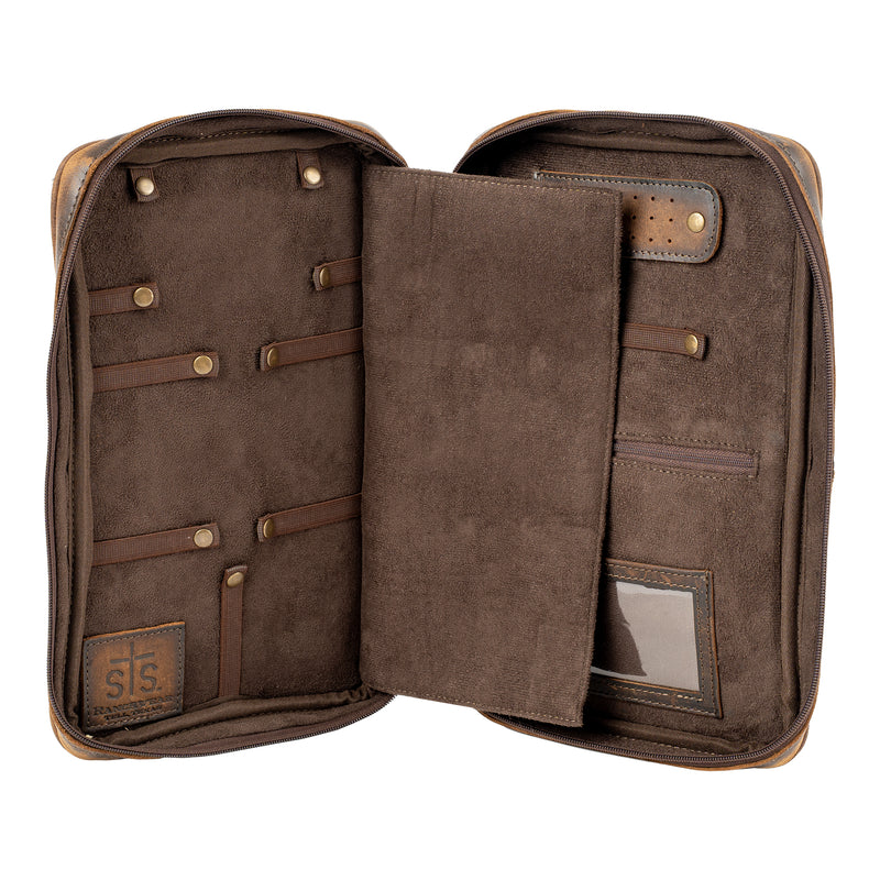 STS Ranchwear Cowhide Squash Jewelry Case
