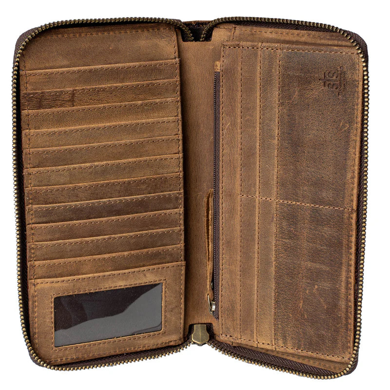 STS Ranchwear Cowhide Bentley Wallet