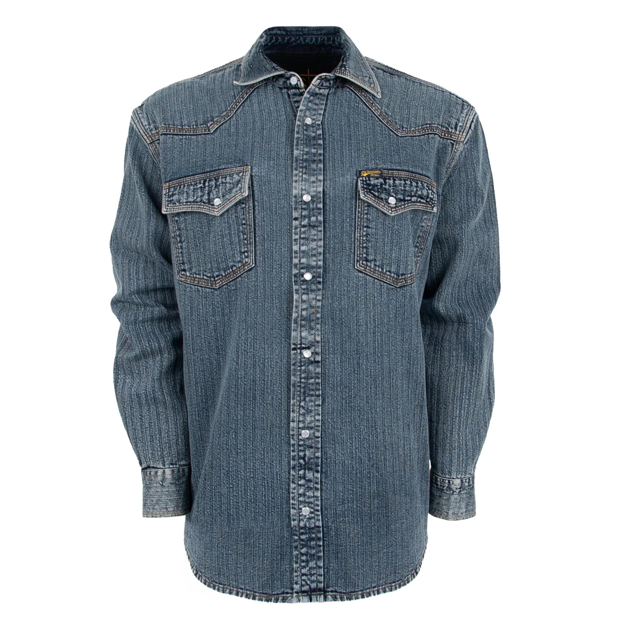 STS Ranchwear Men's Duke Denim Pearl Snap Shirt – Cowboy Headquarters