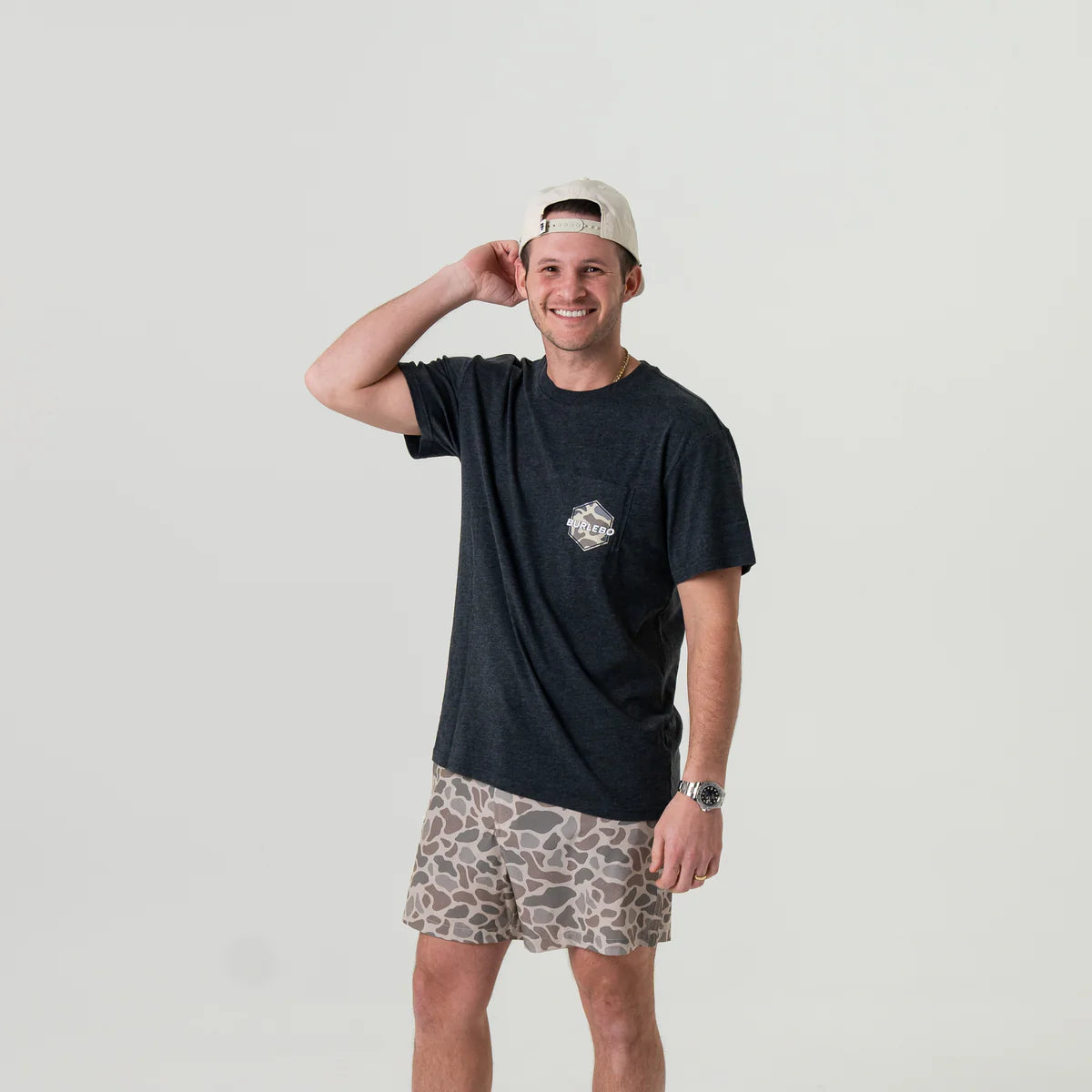 Burlebo Rad Dad Tee in Heather Black