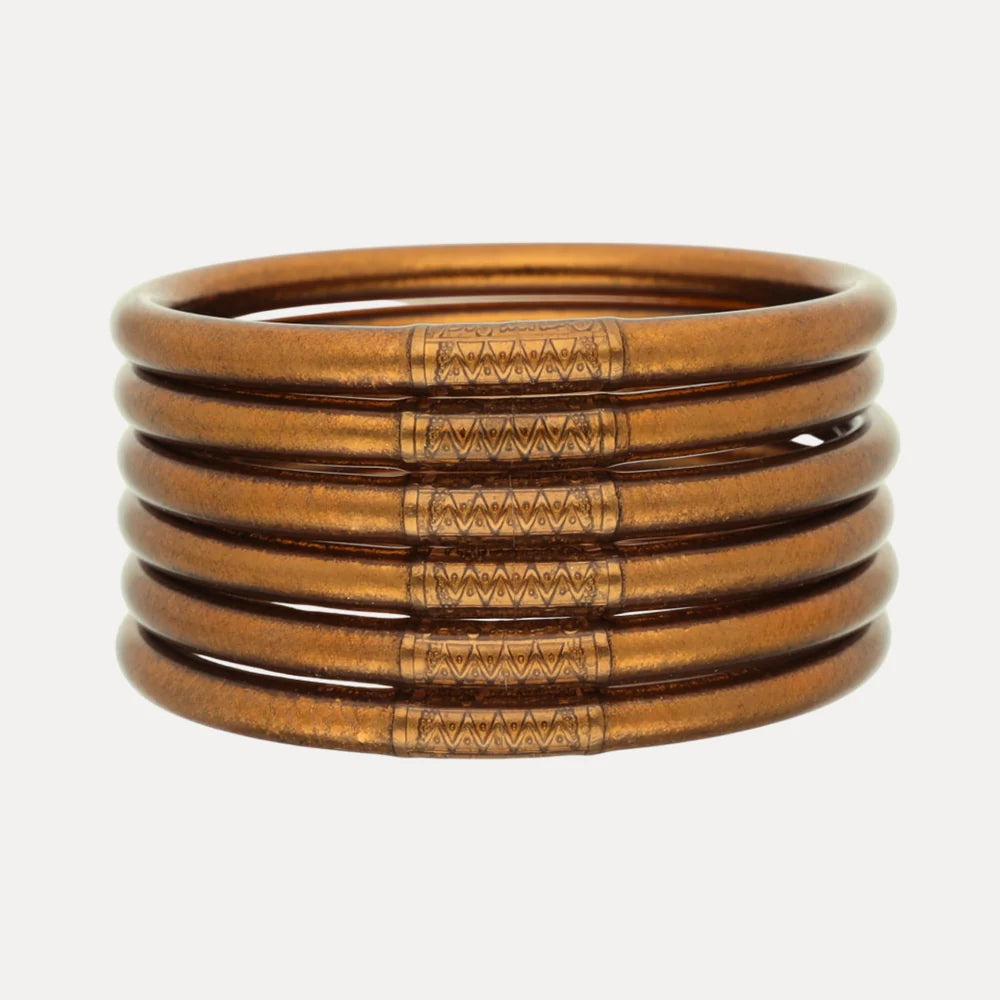 Saddle All Weather Bangles® Serenity Prayer- Set of 6
