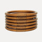 Saddle All Weather Bangles® Serenity Prayer- Set of 6