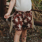 Shea Baby Brown Cowgirl Shorts with Fringe