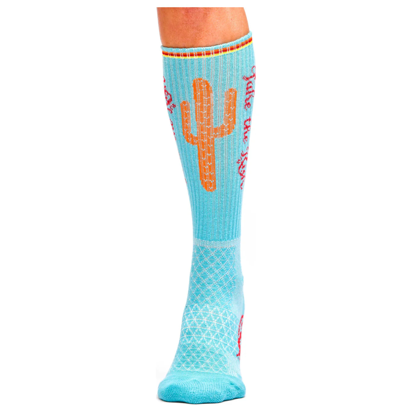 Lucky Chuck Take The Risk Turquoise Performance Socks