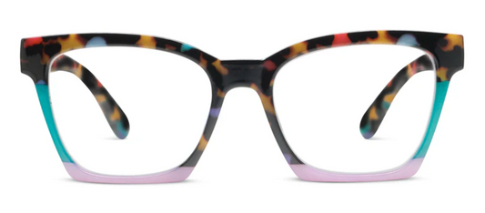 Peepers Birdie Peepfetti Tortoise Colorblock Reading Glasses