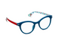 Peepers Daphne Teal/Red Check Reading Glasses