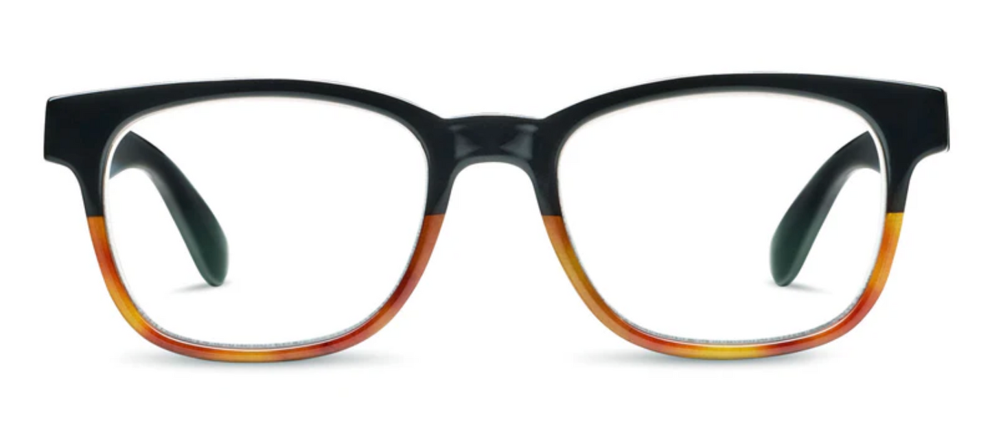 Peepers Waverly Black/Amber Tortoise Reading Glasses