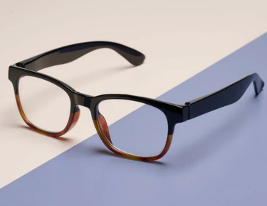 Peepers Waverly Black/Amber Tortoise Reading Glasses