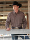 Cinch Men's Modern Fit Stripe Print Shirt