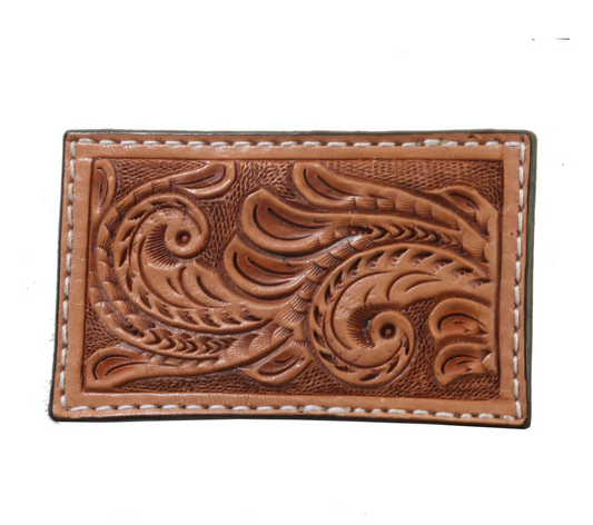 Double J Saddlery Texas Whirlwind Square Belt Buckle