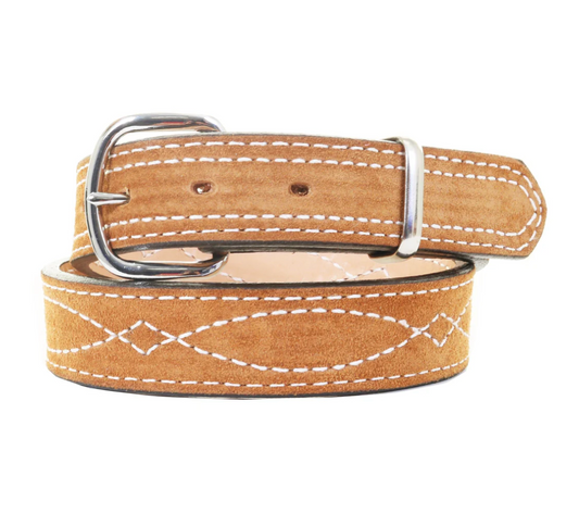 Double J Saddlery Toast Suede Kids Belt