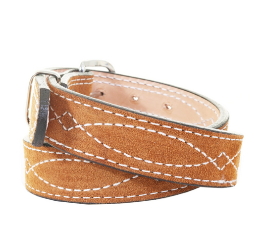 Double J Saddlery Toast Suede Kids Belt