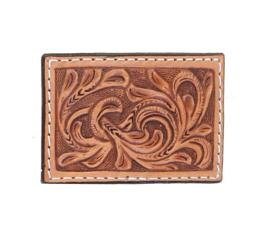 Double J Saddlery Natural Leather Belt Buckle