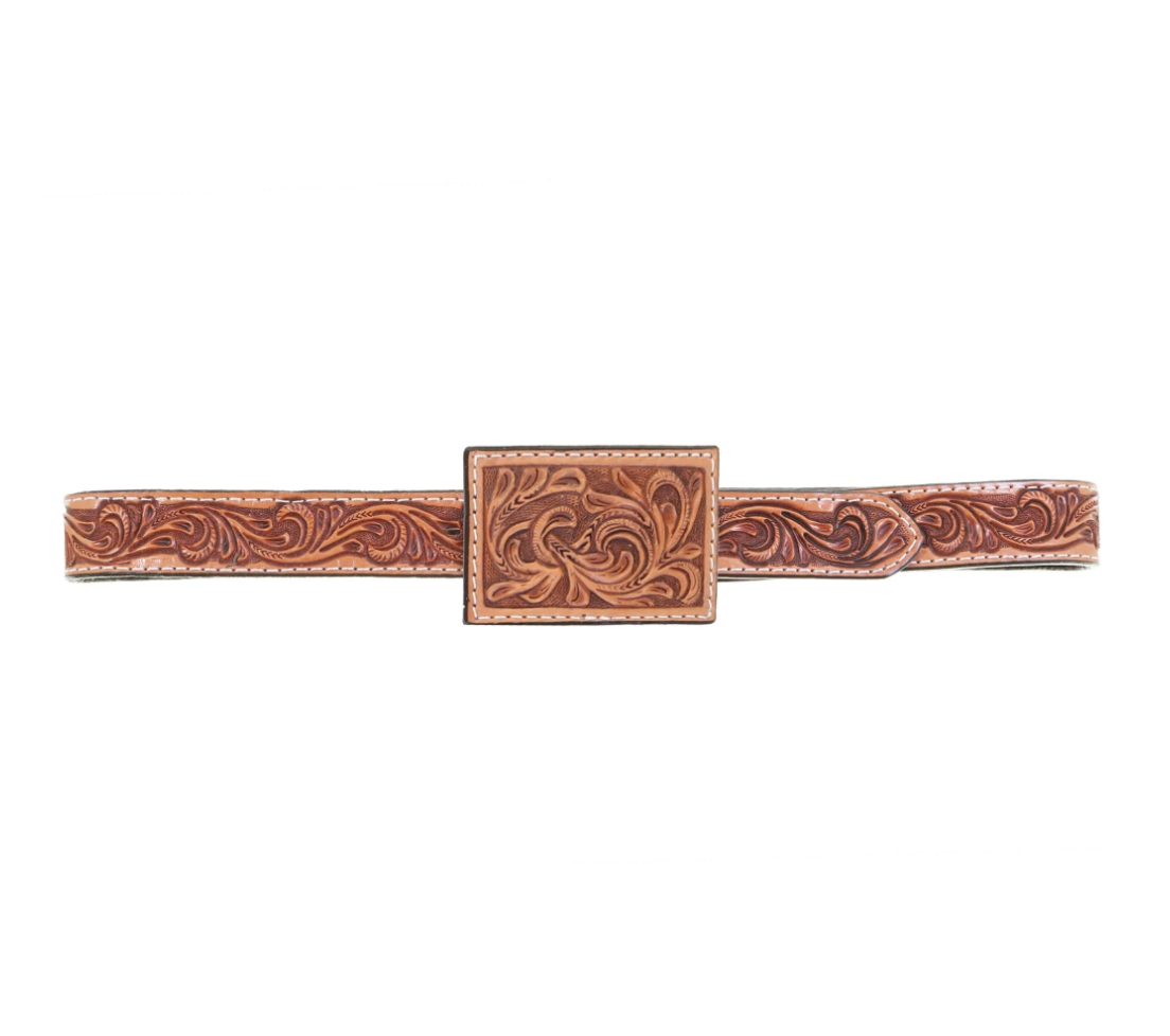 Double J Saddlery Natural Leather Belt Buckle