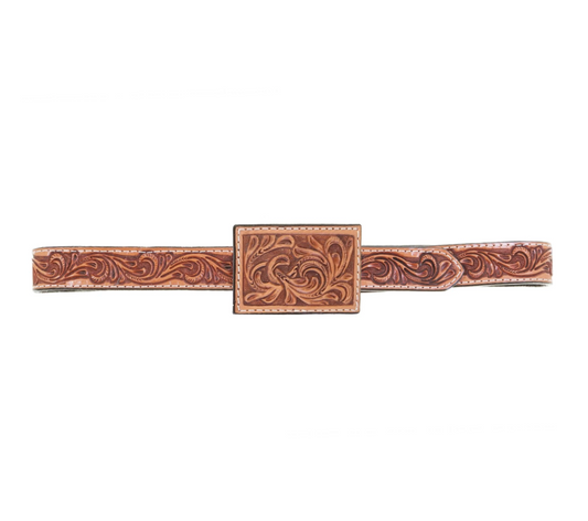 Double J Saddlery Natural Leather Belt Buckle