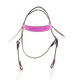 Double J Saddlery Hot Pink Suede Headstall