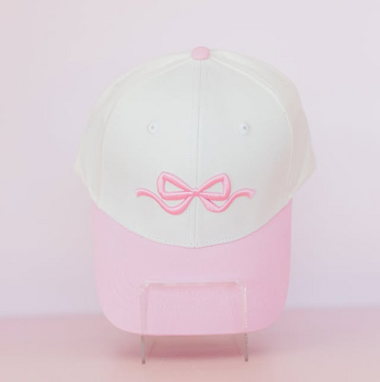 Hollis Pink Bow Cap