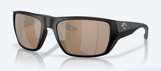 Costa Finlet Polarized Sunglasses Matte Black/ Copper Silver Mirror
