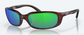 Costa Brine Polarized Polycarbonate Sunglasses in Tortoise/ Green Mirror