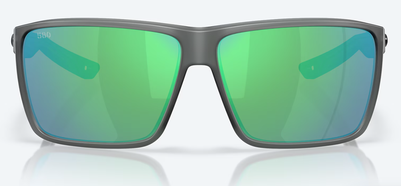 Costa Rincon II Polarized Sunglasses in Matte Smoke Crystal/ Green Mirror