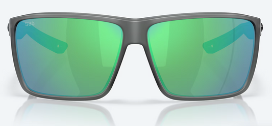 Costa Rincon II Polarized Sunglasses in Matte Smoke Crystal/ Green Mirror