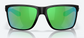 Costa Broadbill II Polarized Polycarbonate Sunglasses Matte Black/ Green Mirror