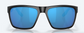 Costa Paunch XL Polarized Sunglasses in Matte Black/ Blue Mirror