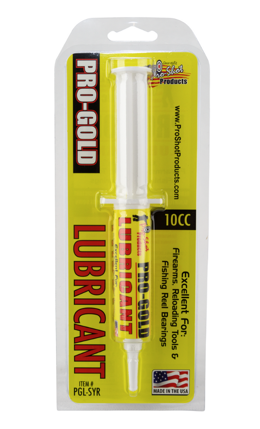 Pro- Shot Pro Gold Lube 10cc Syringe
