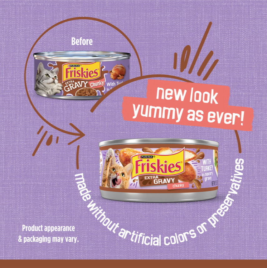 Purina Friskies Turkey Extra Gravy Chunky Wet Cat Food