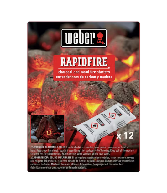 Weber Rapidfire Fire Starters- 12 Piece